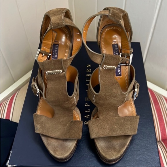 Ralph Lauren Collection Diandra Suede Heels - Picture 9 of 15